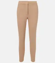[Max Mara] Max Mara Pegno jersey slim pants UK 12 brown