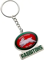 [Trofe] South Sydney Rabbitohs NRL Team Logo Metal Keyring