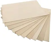 COHEALI Basswood Laminates 10pcs Wood Craft Pyrography Blank Wood 300x200x2mm Easy to Paint