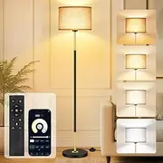 OUTON Modern Floor Lamp with Remote & APP Control, Dimmable & 3000K-6500K Adjustable Color Temperature, Standing Lamp with Memory Function Timer for Living Room Bedroom Office(Black and Gold)