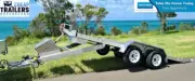 16.4x6.6 Galvanised Tandem Hydraulic Tipper Car Trailer 3500kg