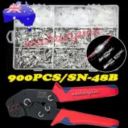 900PC Assorted Spade Terminals Insulated Electrical Wire Crimp Connectors Kit
