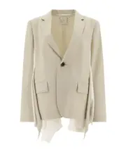 Sacai Insert Detail Combined Jacket 1,2 Beige