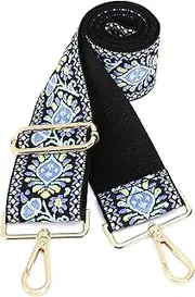 [GINJKGO] Purse Straps Replacement Crossbody - Adjustable Bag Strap for Purses, Wide Shoulder Strap for Women Guitar Purses