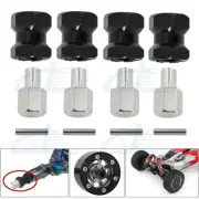 4x 12mm Wheel Hex Hub Adapter 15mm Extension For 1/10 RC Crawler SCX10 D90 Black
