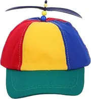 [LOORGVEL] Unisex Colorful Cap Adjustable Rainbow Helicopter and Breathable Baseball Hat for Boys and Girls for All Seasons and Activities
