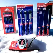 Carpenters tool set Workpro. Chisels ,Screwdriver ,Tape measure. Qty 4 Tools