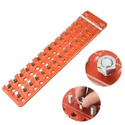 28 Nut and Bolt Thread Checker 14 Standard & 14 Metric Thread Identifier Gauge