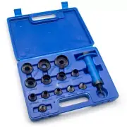 Hollow Punch Set DIY Leather Craft Belt Punching Tool with Plastic Box 5MM-35MM