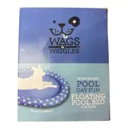 New Wags & Wiggles Floating Pool Pet Bed, Blue