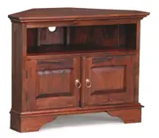 CT Tasmania Solid Timber 2 Door Corner TV Stand