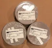 NEW 1 Case 3M microfinishing Film 3 Roll 1.656,150ft,5/8,Abrasive side out 15MIC