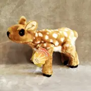 Folkmanis Baby Deer Fawn Plush Hand Puppet Full Body Brown White Spots NWT