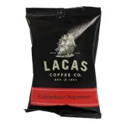 Lacas Coffee Colombian Supremo Coffee Packet 3 oz. - 24/Pieces WS-110LCPKCOLMB
