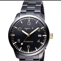 在飛比找蝦皮購物優惠-最新agnes b.法國時尚魅眼機械腕錶-IP黑 BK901