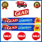 Glad Go-Between Freezer Film, Separates Frozen Foods and Prevents Sticking, 50 M