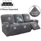 1 2 3 Seater Recliner Sofa Cover Elastic All-inclusive Slipcovers Armchair Cover