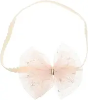 [VICASKY] Newborn Lace Bow Headband Baby Girls Cute Bow-knot Headband Soft Lace Hairbands Toddler Bow Headband Band