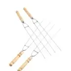 Handle U-Shaped Double Prong BBQ Stick BBQ Skewer Barbecue Skewer Cooking Tool