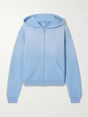 [SKIMS] SKIMS - French Terry Zip Up Hoodie - Blue Bell - Sky blue - XS XS Blue
