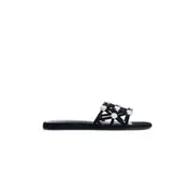 [THE ATTICO] ''Grid'' Slide Flats Black