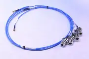 4 (Four) Stainless Steel N-Type Female to SMB Female Adapter Connector 3'