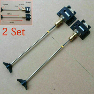2PCS Motors RC Boat Drive Set 130 Motor Seat Shaft Propellers Kit Model Ship DIY