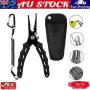 Aluminum Fishing Pliers Braid Cutters Split Ring Pliers Hook Remover NEW
