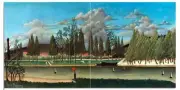 Tile Mural Quai d' Asnieres Sailboat Kitchen Shower Backsplash Marble Ceramic