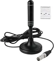 TV Antenna Indoor - Smart TV Signal Booster | Long Range HD Reception | Antenna for Local Channels with Amplifier, 4K 1080p Digital TV Aerial for Indoor Outdoor Use, Magnetic Base Antenna
