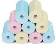 9 Rolls Print Camera Paper Refill-Thermal Paper for Mini Pocket Printer 2.2 Inch Instant Camera Print Paper for Kid's Camera Favors Supplies NoSticker (Multicolor)