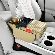 Armrest Storage Box Universal Car Armrest Pad Phone Tissues Cup Holder Organizers Mat Foam Box Accessories(A-3)