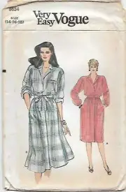 C103 VOGUE 8634: BLOUSE & SKIRT SIZE 14-18 SEWING PATTERN