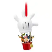 Disney Store MICKEY MOUSE & FRIENDS MINNIE Pluto CHRISTMAS SKETCHBOOK ORNAMENT !