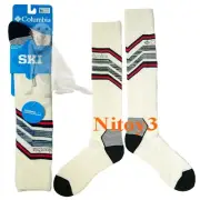 Columbia Sportswear Snowdrift Thermolite® Ski Socks-Over Calf Unisex Medium Crem