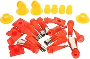 Mipcase 1 Set Caulking Tool Reusable Nozzle Finishing Kit with Base and Protective Cover for Grouting Waterproofing and DIY Projects Bathrooms and Kitchens