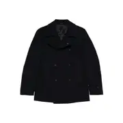 [Tagliatore] Tagliatore Double-breasted Wool Coat 50 IT BLUE