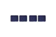 4pc Mikasa Rectangular 45 x 35cm Jute Dining Table Placemats Navy
