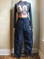 DOLCE&GABBANA D&G RUNWAY BLUE TECHNO FABRIC DETAILED SKI TROUSERS PANT S 50 RARE