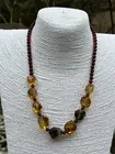 Amber Necklace Green Amber Faceted And Round Beads By Torvela Amber Baltic 10