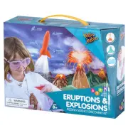 Eruptions and Explosions - Volcano & Rocket Educational Toy Science Kit New!