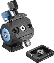 Ball Head Tilt Head CNC Monopod Ball Head with Quick Release Plate Tripod Ball Head (Color : Black, Size : One Size)