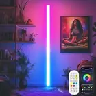 ICRGB Corner Floor Lamp, DIY Smart Corner Lamp with Music Sync and 16 Million Co