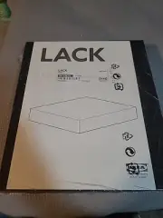 IKEA LACK Floating Wall Shelf Black Concealed Mount 11.75" x 10.25" NEW