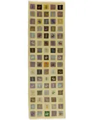 Indo-Gabbeh Pictorial Runner Rug Plush Oriental Kids Room Hallway Carpet 3X8 ft