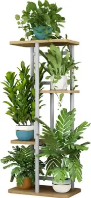 Plant Stand 4 Tier 5 Potted Indoor Plant Shelf Multiple Stands for Garden Corner