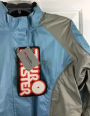 Tourmaster Rain Jacket Womens Extra Small Sentinel Waterproof Nylon Blue Gray