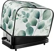 Leaves Print 2 Slice Toaster Cover Fingerprint Bread Maker Protectors,Kitchen Small Appliance Dust Cover