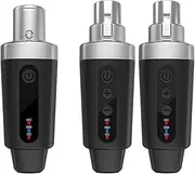 xioaue M-04 Wireless Transmitter Receiver Dynamic Microphone FM Wired to Wireless Microphone Instrument Wireless Transmitter