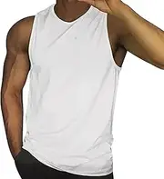 [Generic] Mens Sleeveless Running T Shirt Vest Fashion Casual Classic Wash Sleeveless Tank Top Solid Graphic Tops for Men Sport Running Gymout